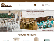 Tablet Screenshot of hearthsidefurniture.com